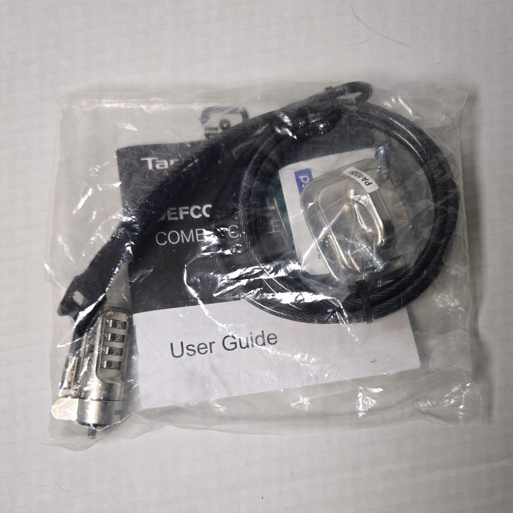 Targus DEFCON NCL Resettable Combo Cable Lock Laptop Security ASP66GLX‎ New